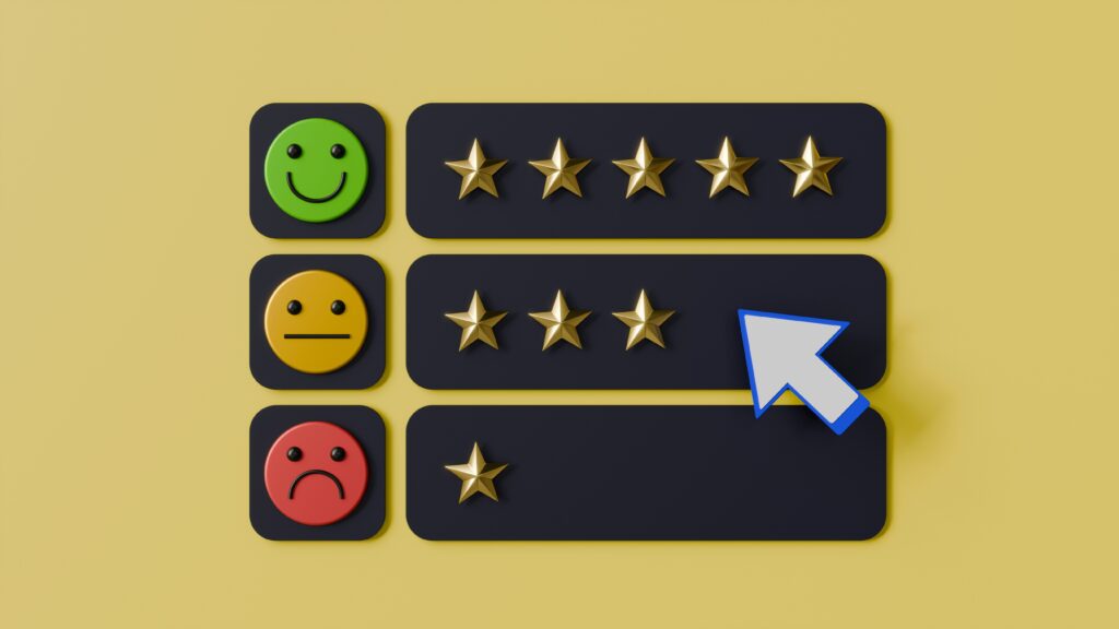 Enquête satisfaction étoiles