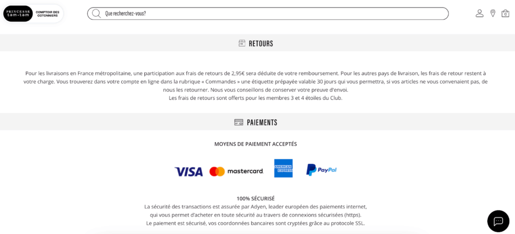 Site web princesse tam tam