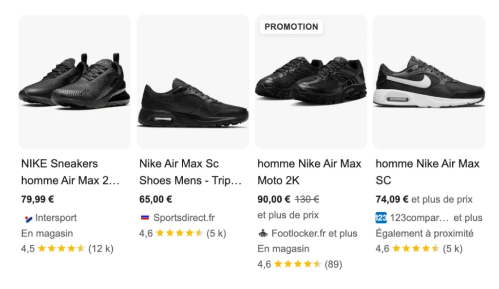 Produit google rich snippets