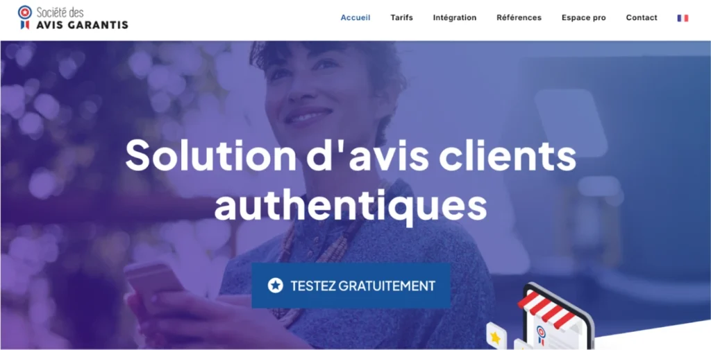 Sociétés des avis garantis homepage site