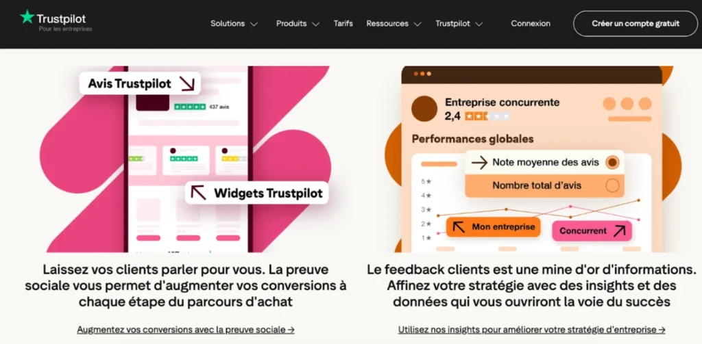Homepage Trust Pilot