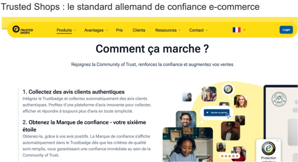 Trusted Shop homepage site