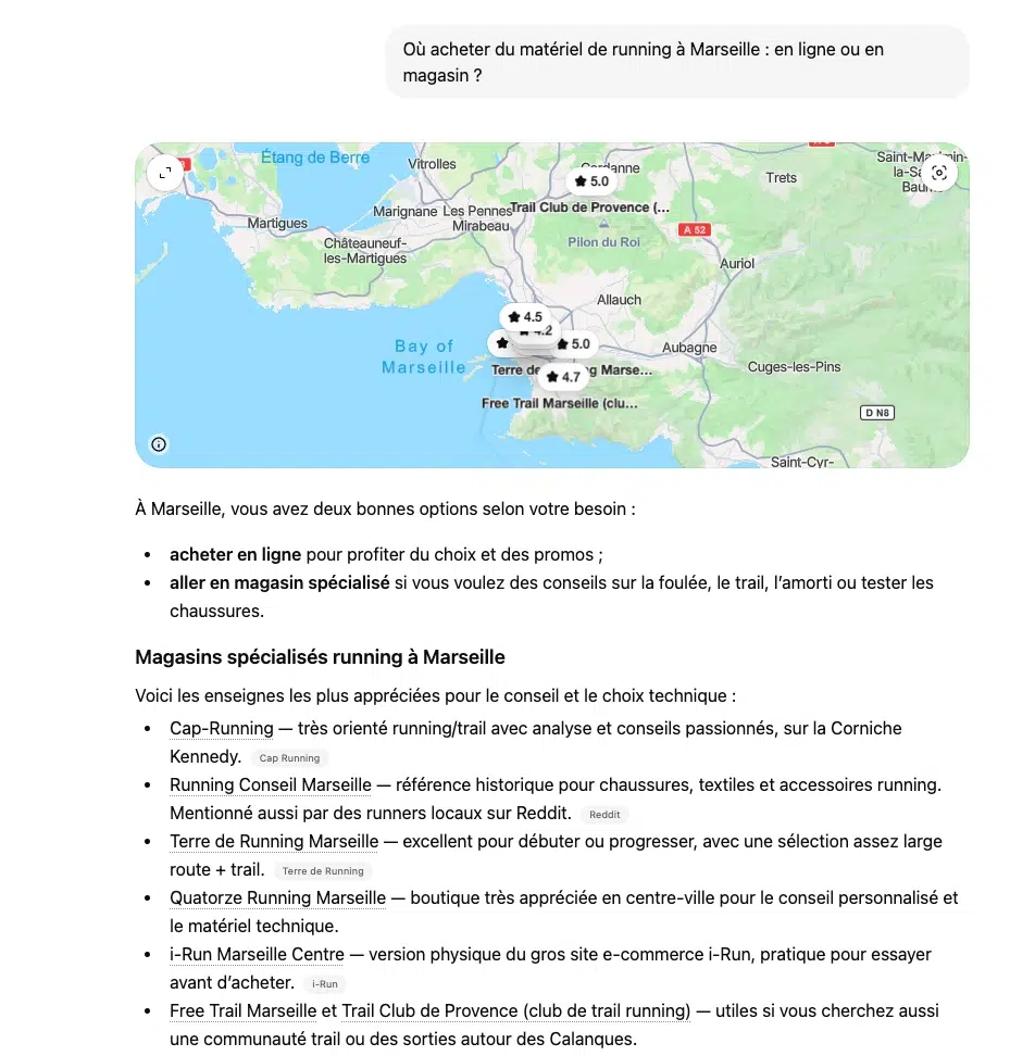 Recherche Chatgpt Running marseille