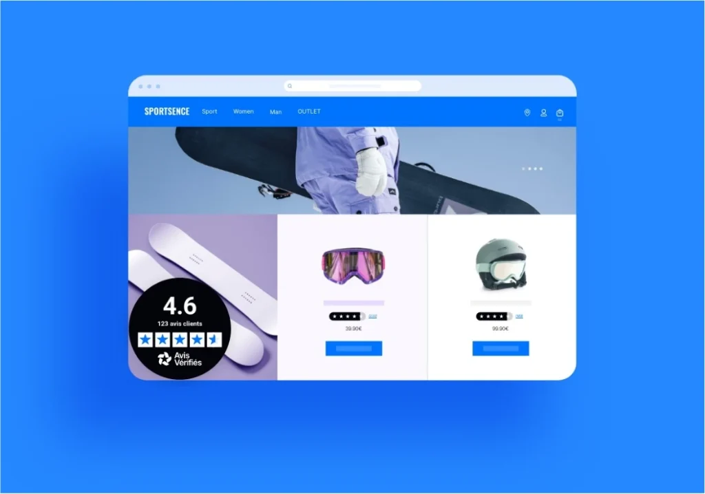 Sportsence widget avis vérifiés