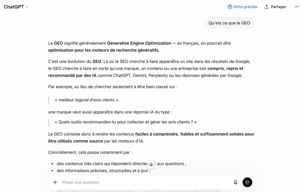 Plateforme ChatGPT